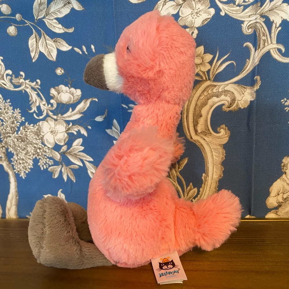 Jellycat Bashful Flamingo Plush 9” NWOT